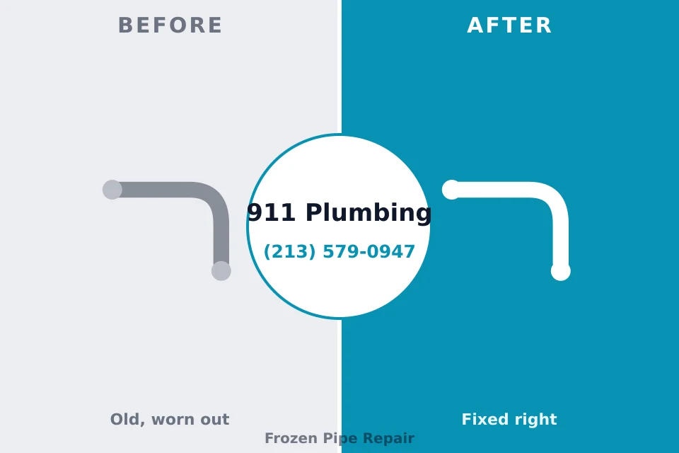 Before and after: plumbing company North Merrick, NY